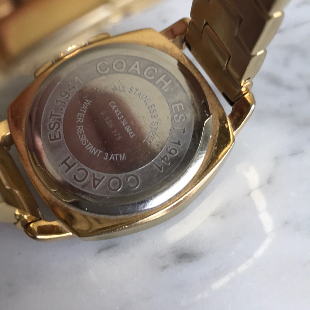 Gold Coach Boyfriend Watch - Picture 5 of 5